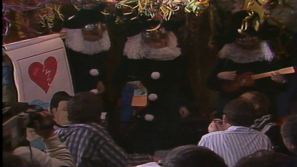 Archiv: Basler Fastnacht 1988 – Schnitzelbank-Vortrag «Fätze»