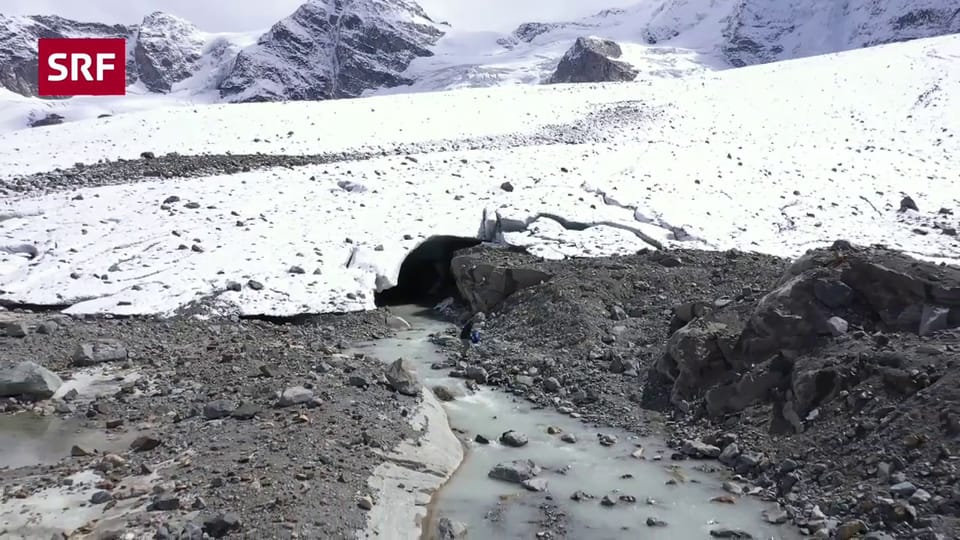 Morteratsch-Gletscher soll mit Beschneiung gerettet werden