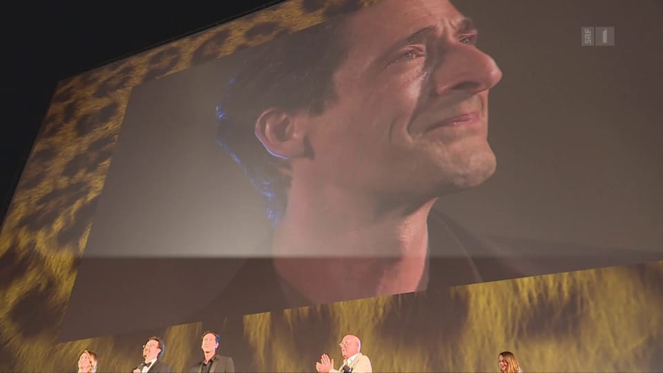 Adrien Brody, emotionaler Preisträger in Locarno