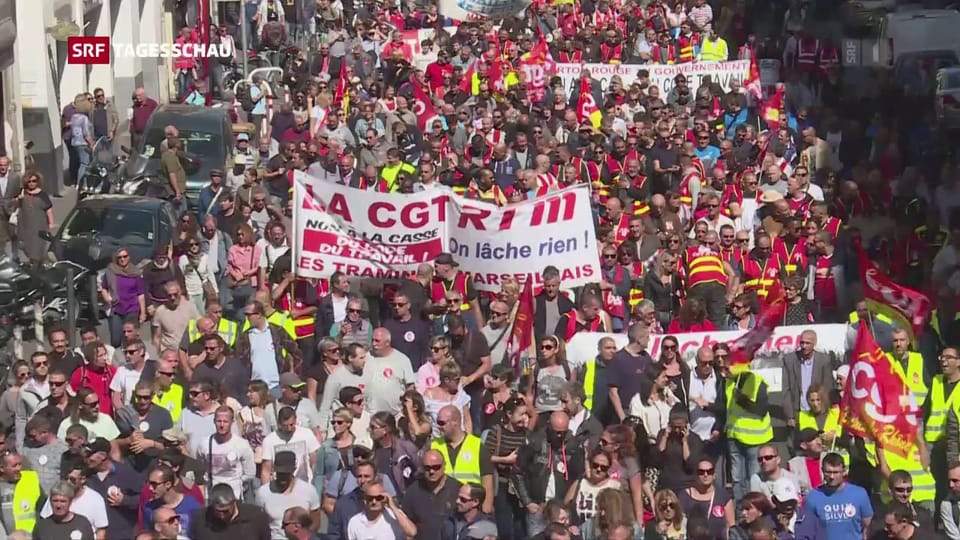 Zehntausende protestieren in Frankreich