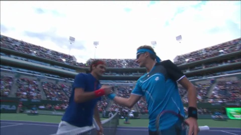 ATP Indian Wells: Schlussphase Federer - Istomin