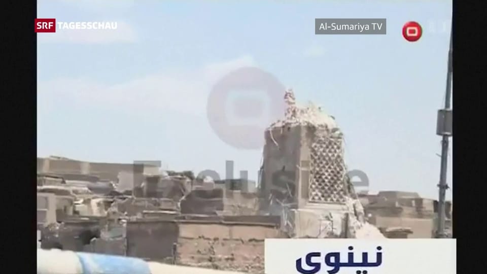 Mossuls bekannteste Moschee zerstört