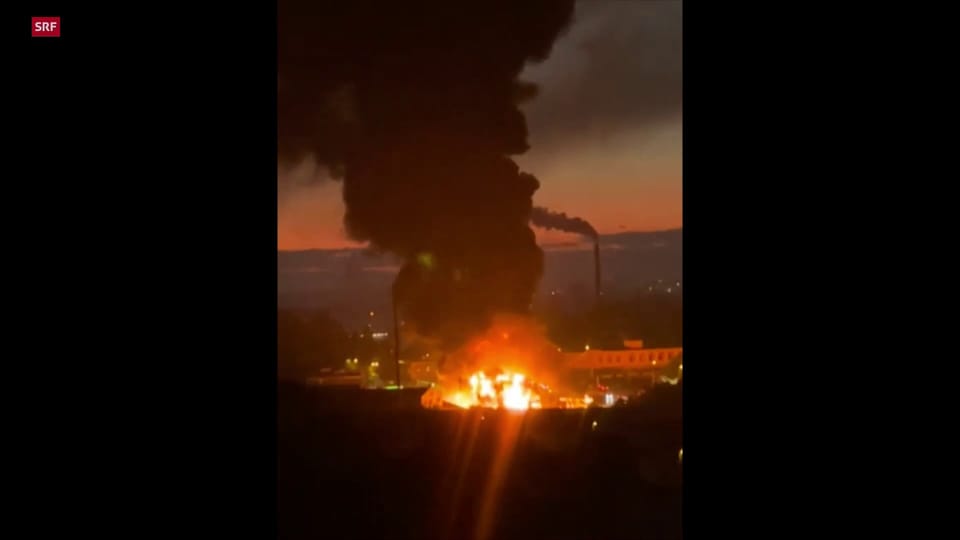 Brand auf Autobahnraststätte bei Pratteln