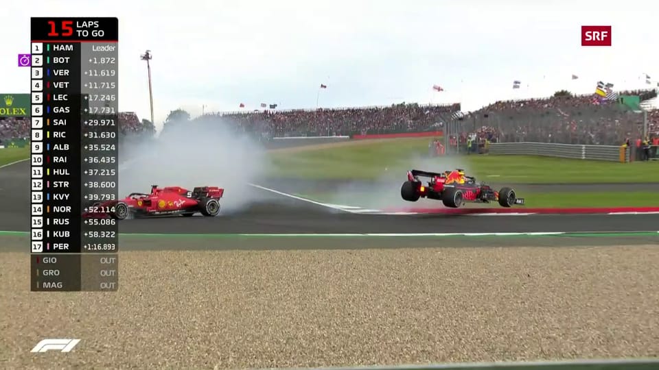 Vettel schiesst Verstappen ab