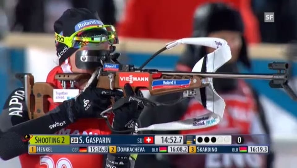 Biathlon: Selina Gasparin beim 2. Schiessen («sportlive»)