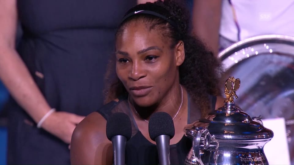 Serena Williams nach ihrem grossen Triumph