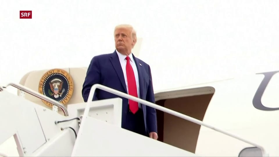 Aus dem Archiv: US-Präsident Trump besucht Kenosha