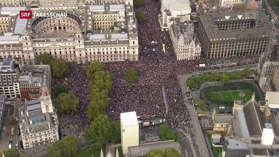 Tausende protestierten in London gegen den Brexit