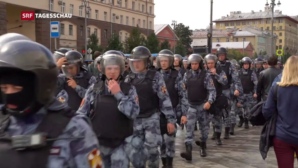 Polizei versucht, Proteste der Opposition im Keim zu ersticken