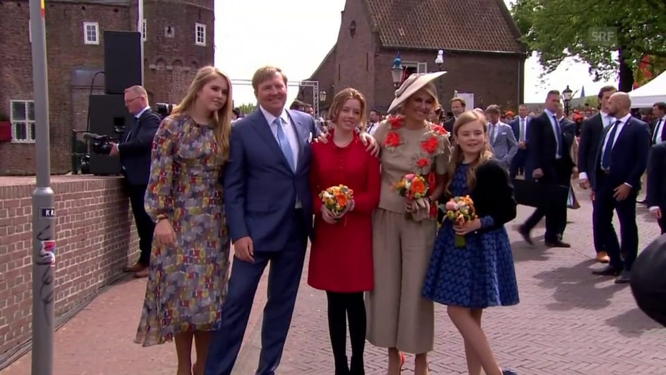 Die Niederländer feiern ihren König