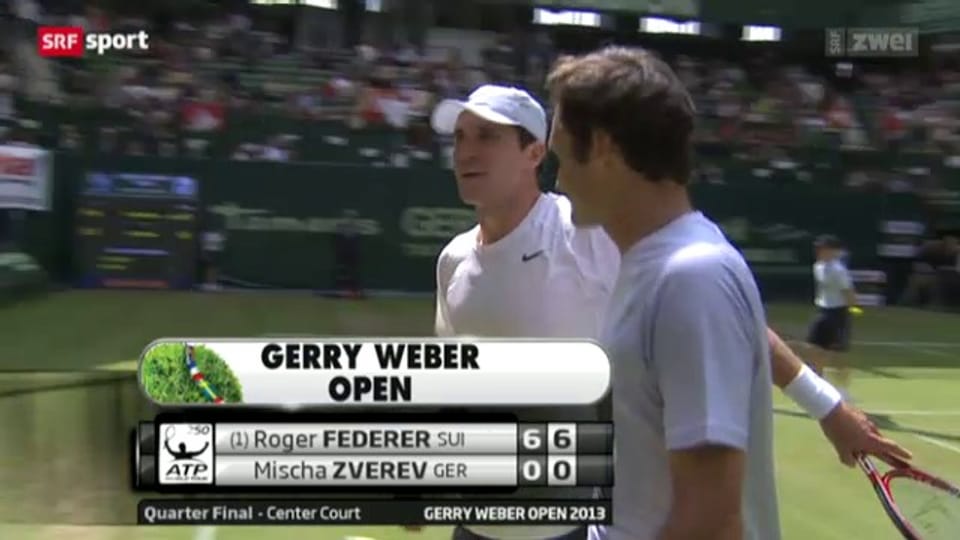 Tennis: Federer in Halle im Halbfinal