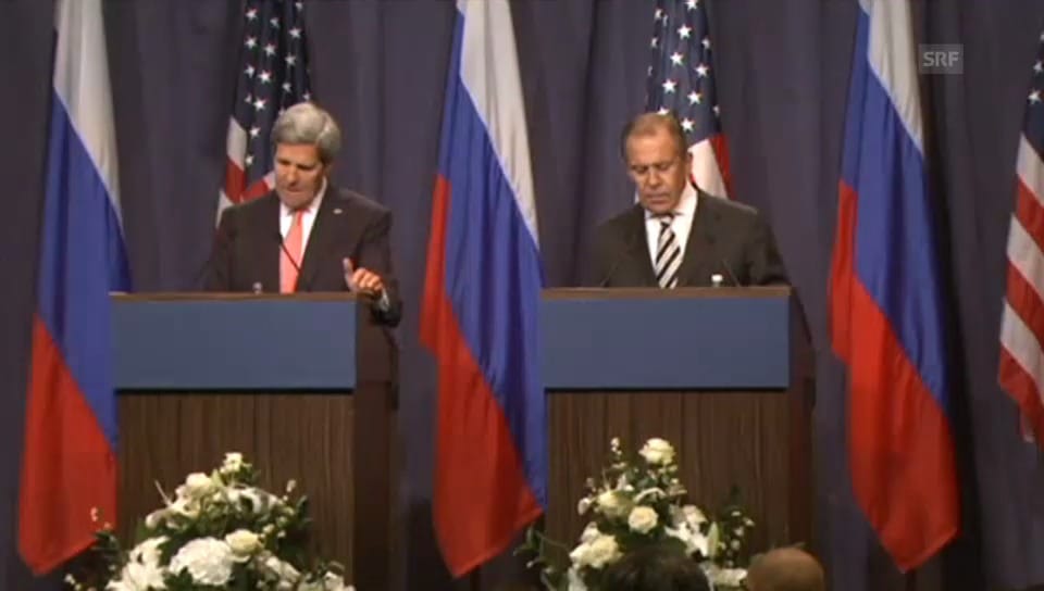 John Kerry (l.) und Sergej Lawrow