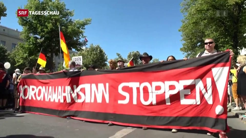 Tausende Corona-Leugner demonstrieren in Berlin 