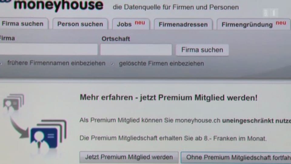 09.04.13: Private Daten offen im Internet: Moneyhouse verrät alles