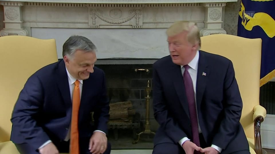 Bestes Einvernehmen zwischen Orban und Trump (engl.)
