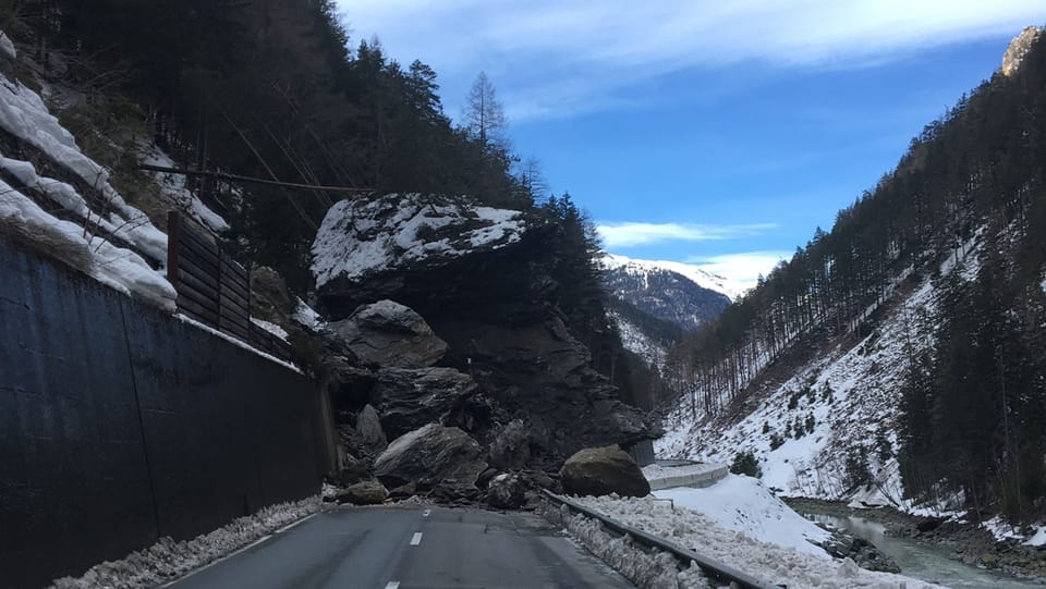 Felssturz im Kanton Graubünden fordert keine Verletzten