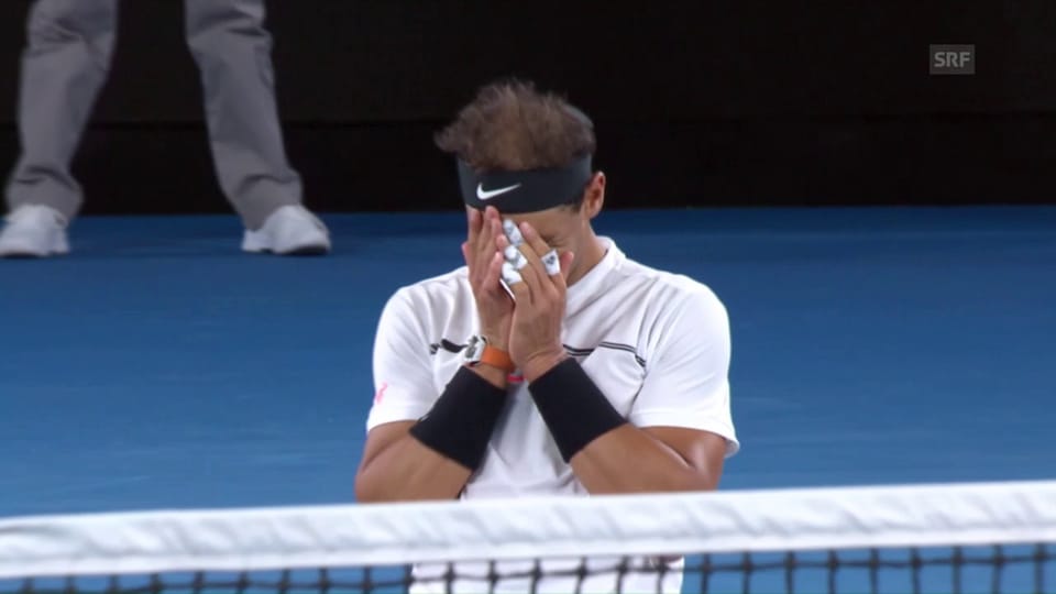 In typischer Nadal-Manier: So beendet der Spanier den Match