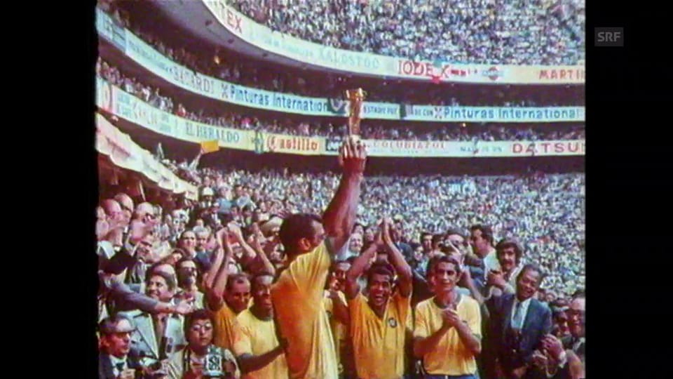 Archiv: Brasilien besiegt Italien im WM-Final 1970 mit 4:1