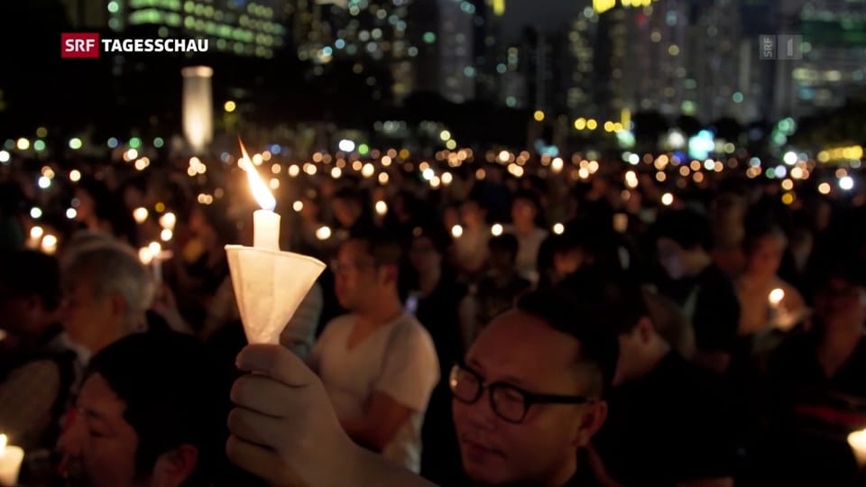 Tiananmen-Massaker: Proteste gegen das Vergessen nur in Hongkong