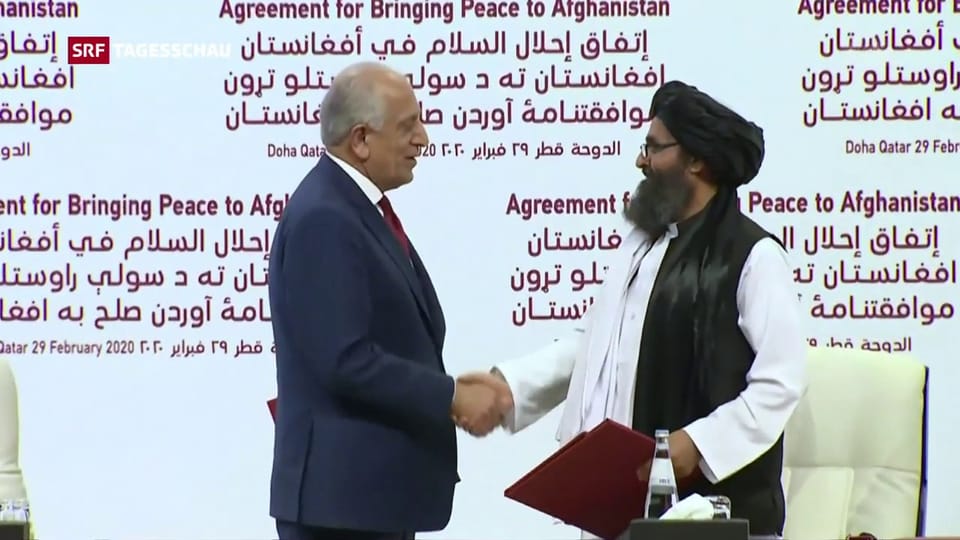 Aus dem Archiv: Die Unterzeichnung des Abkommens mit den Taliban