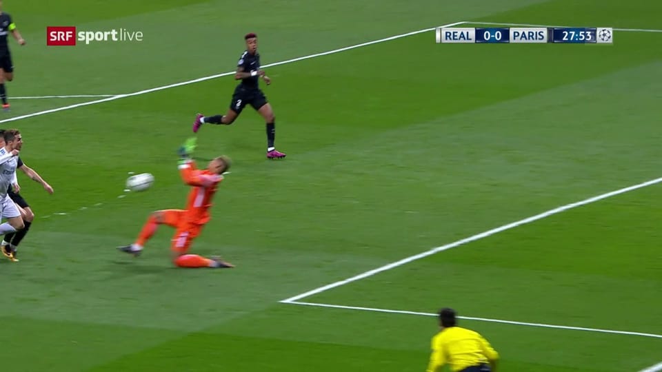 Aréolas Kopfabwehr gegen Ronaldo