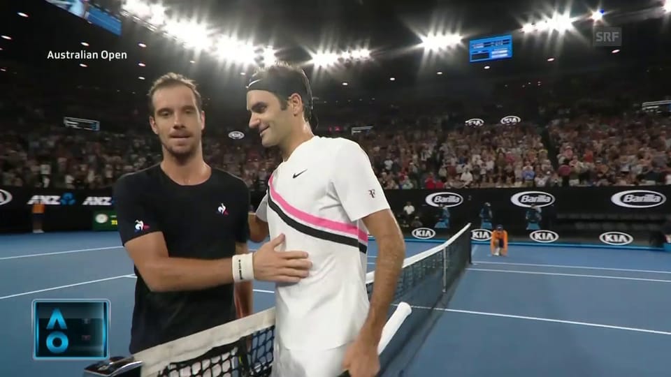 Live-Highlights Federer-Gasquet