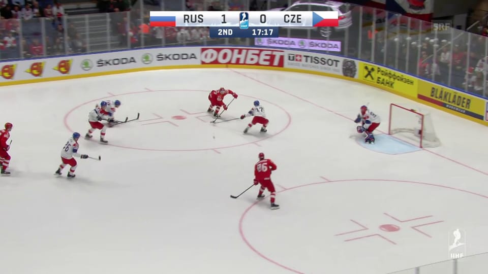 Die Highlights der Partie Russland - Tschechien