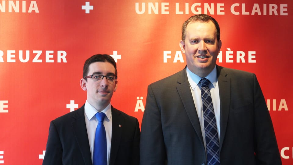 Die Walliser Doppelkandidatur mit Michael Kreuzer (links) und Cyrille Fauchère (rechts)