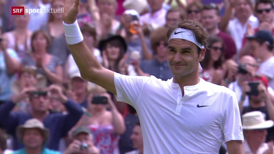 Federers Zweitrundensieg gegen Querrey