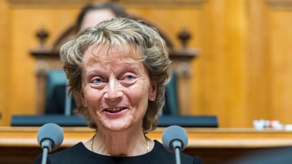 Bundesrätin Eveline Widmer Schlupf tritt zurück