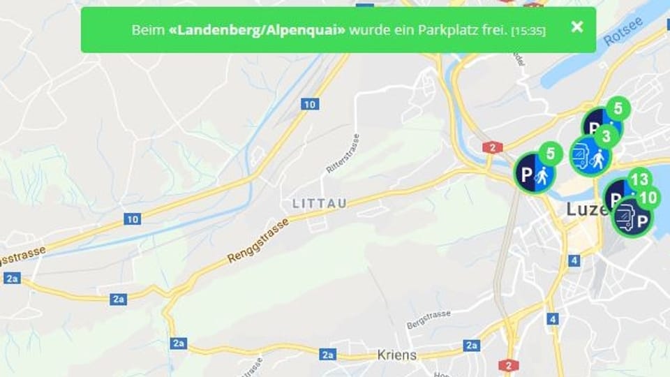 Eine App gegen unnötigen Car-Verkehr in der Stadt Luzern