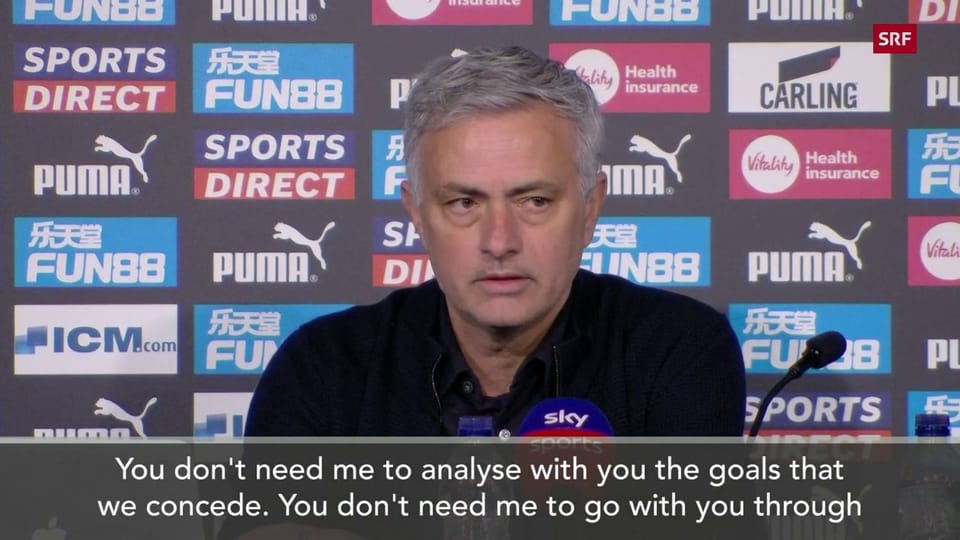 Mourinho: «Wir hatten Chancen, das Spiel zu entscheiden» (engl., Quelle: SNTV)