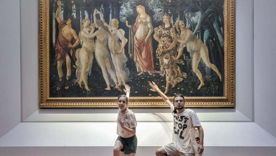 Kontroverse um Klimaproteste in Italiens Kunstmuseen