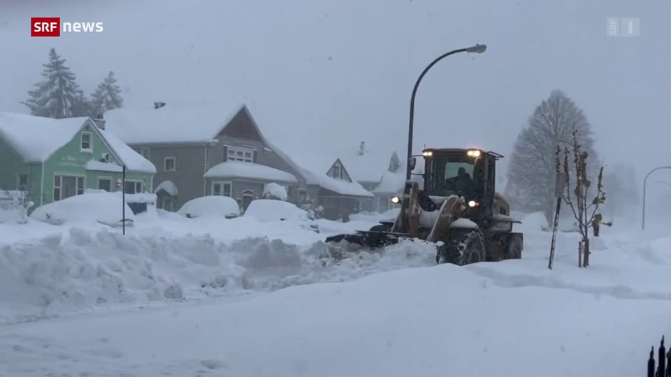 USA: Heftiger Schneesturm in Region Buffalo