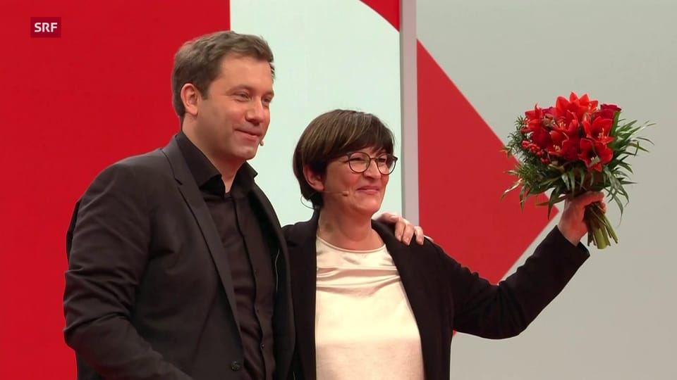 Klingbeil und Esken zum neuen SPD-Führungsduo gewählt