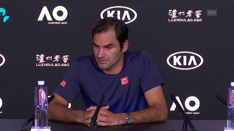 Federer bestätigt an der PK seine Absichten