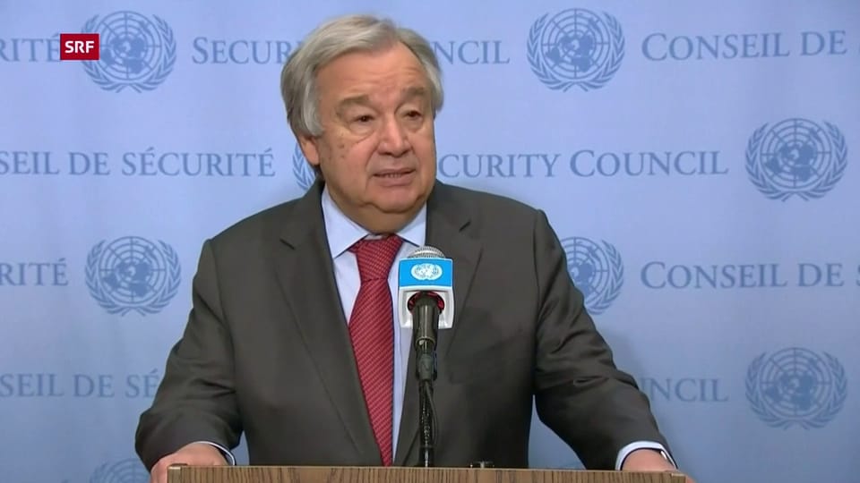 António Guterres: «Wir leben in gefährlichen Zeiten.» (englisch)