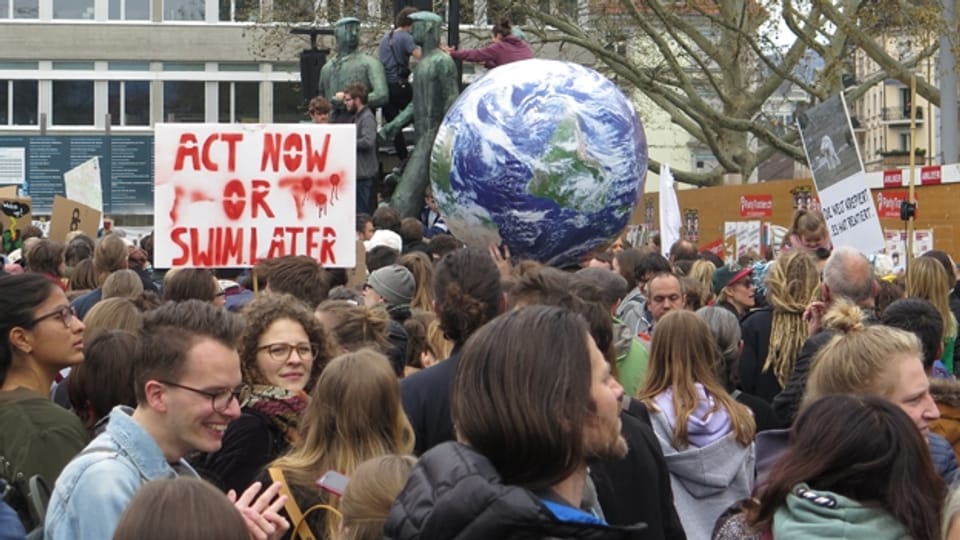 Stimmen von der Klima-Kundgebung in Zürich