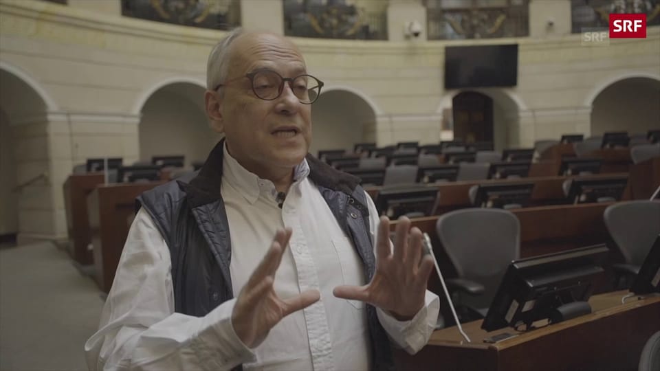 José Obdulio Gaviria, Senator der Partei Centro Democrático, ist gegen die Parlamentspräsenz der FARC.