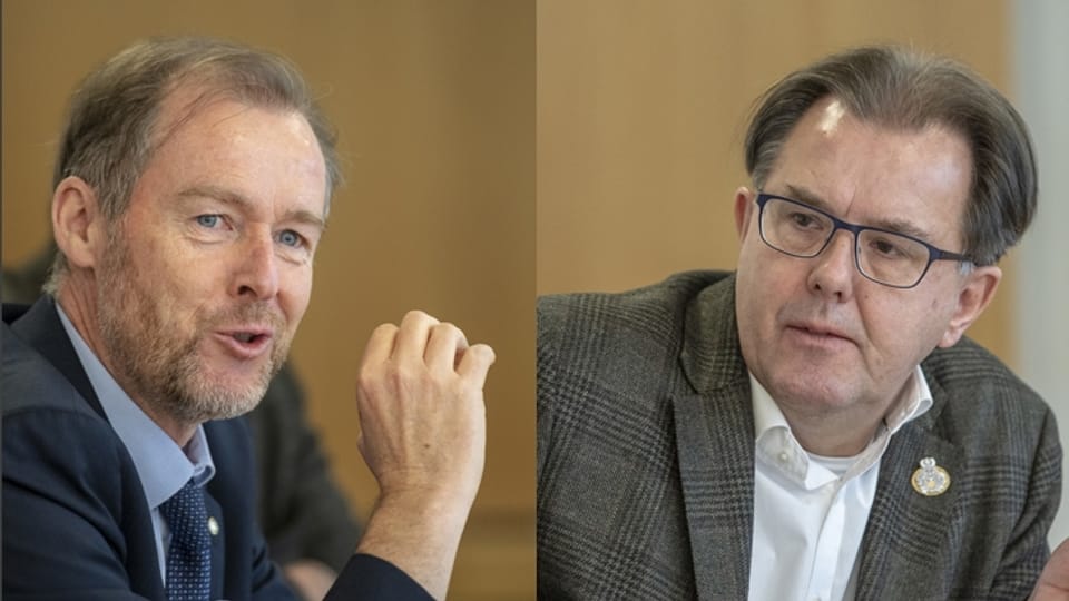 Ehrgeizige Pläne: Spitaldirektor Benno Fuchs und Spitalrat Peter Schilliger