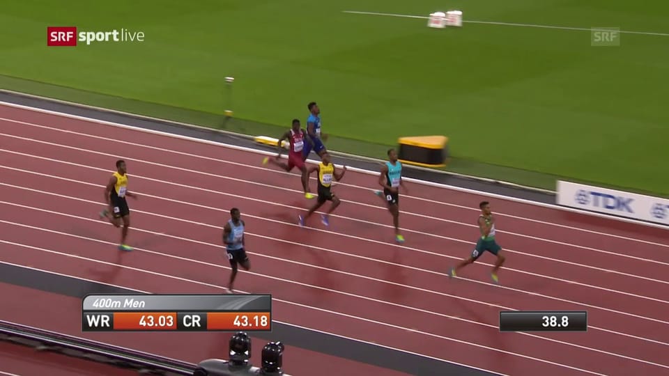WM in London: Van Niekerk holt Gold über 400 m