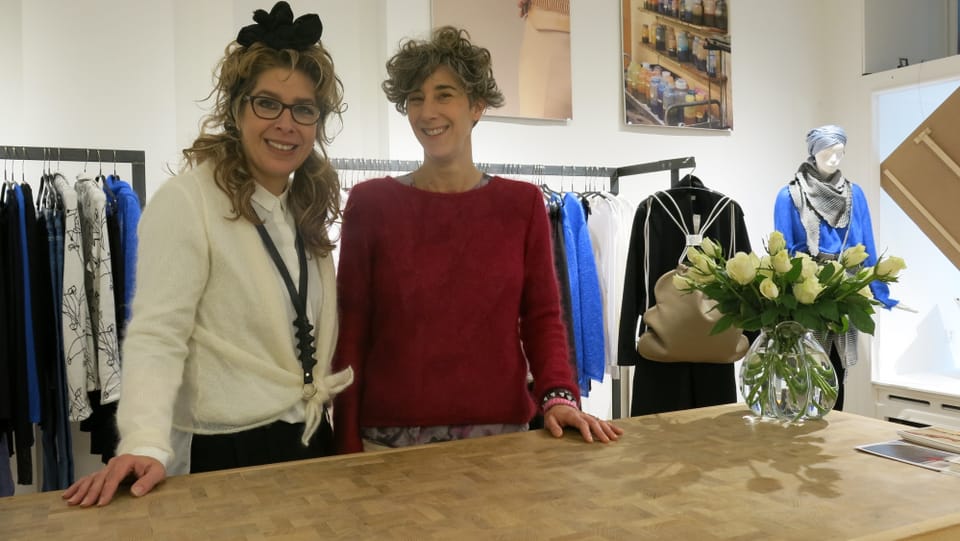 Sabine Lauber und Daniela Lykouris von der Boutique Blanche laden zum «White Friday»