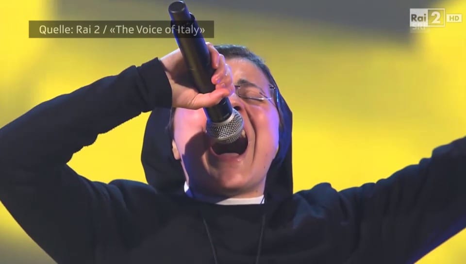 Schwester Cristina bei «The Voice of Italy»