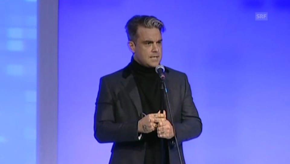 Robbie Williams und seine (Dankes-)Rede