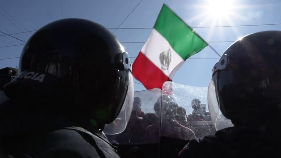 Die Demonstranten in Mexiko haben genug von den Migranten