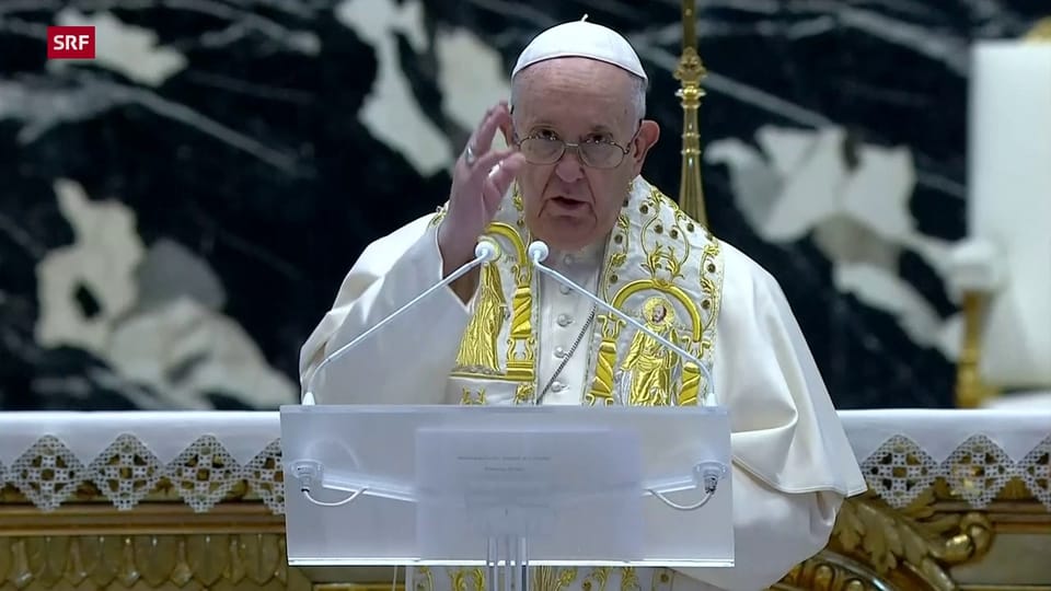 Papst Franziskus spricht den «Urbi et Orbi»-Segen