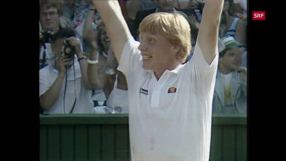 Boris Becker gewinnt 1985 Wimbledon