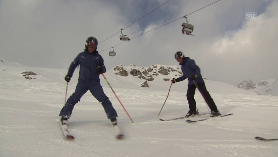 Husaini und Farhang trainieren in St. Moritz