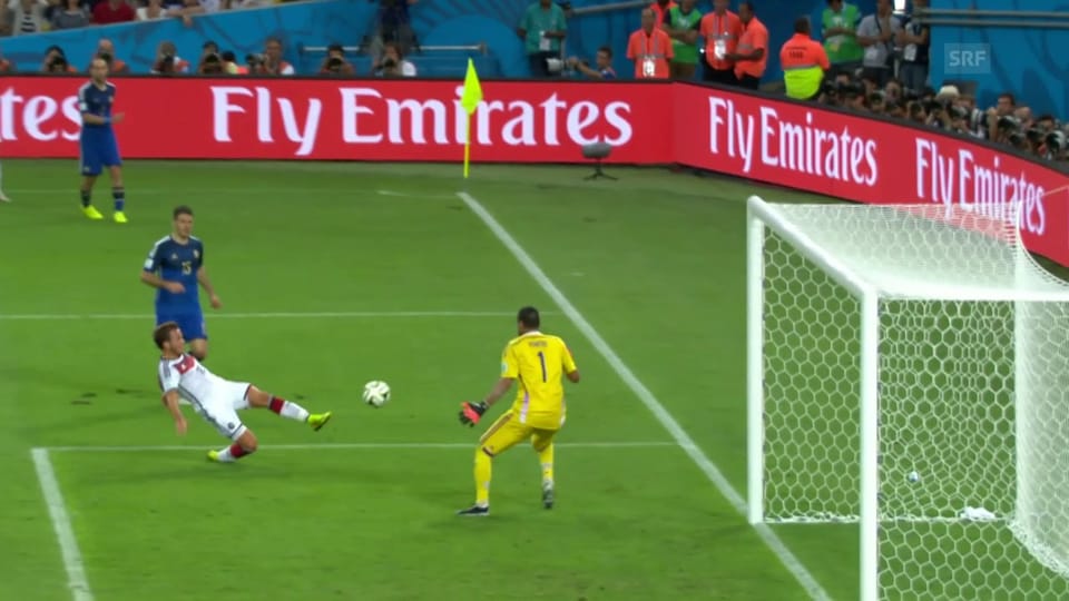 Mario Götzes Tor zum 4. WM-Titel für Deutschland