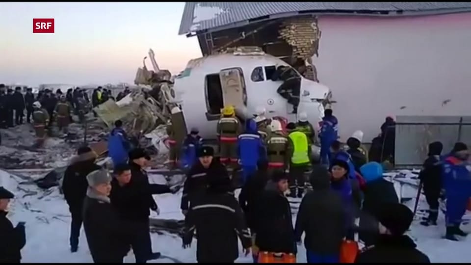 Flugzeugabsturz in Kasachstan fordert Tote (unkommentiert)